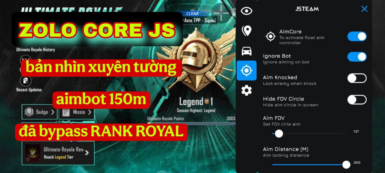Hack ZOLO JS VIP ANDROID ( CHUYÊN RANK THƯỜNG VÀ ROY)
